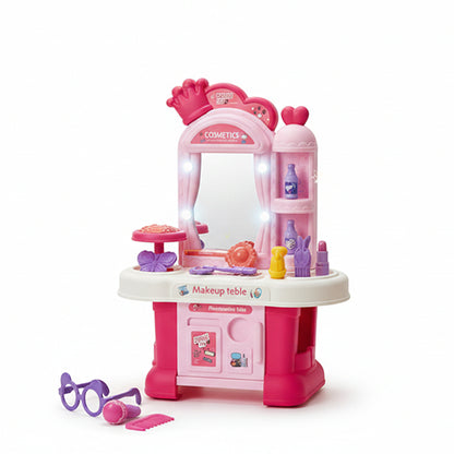 FASHION MAKEUP TABLE PLAYSET FOR KIDS - 22PCS