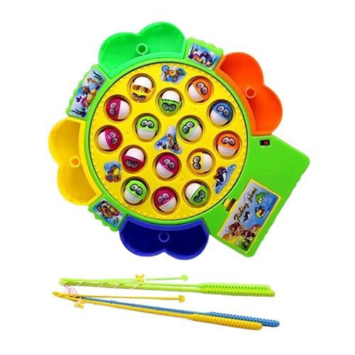 FISHING GAME ELECTRIC MUSIC ROTATING PLAYSET