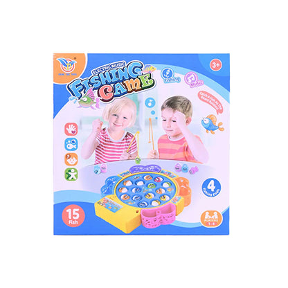 FISHING GAME ELECTRIC MUSIC ROTATING PLAYSET