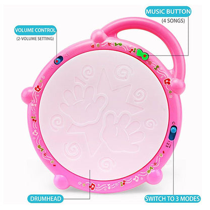 MULTICOLOURED FLASH DRUM TOY