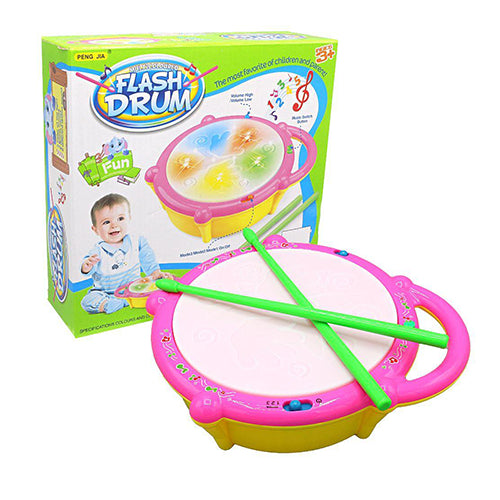 MULTICOLOURED FLASH DRUM TOY