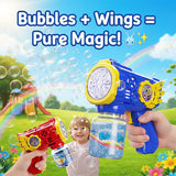 Electric Bubble Gun (Gears & Wings Edition) - Get Extra 500ml refill free