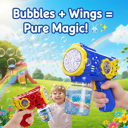 Electric Bubble Gun (Gears & Wings Edition) - Get Extra 500ml refill free