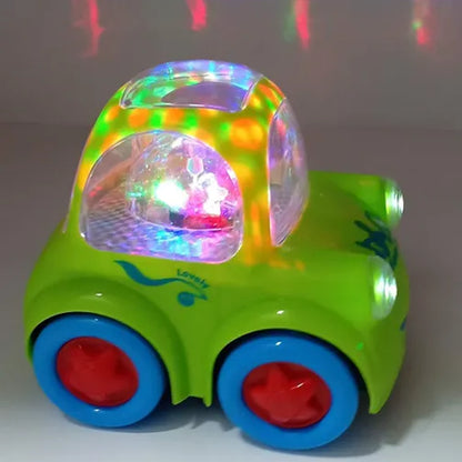 FUNNY CAR ELECTRIC BUMP & GO MUSICAL TOY CAR