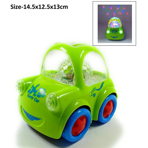 FUNNY CAR ELECTRIC BUMP & GO MUSICAL TOY CAR
