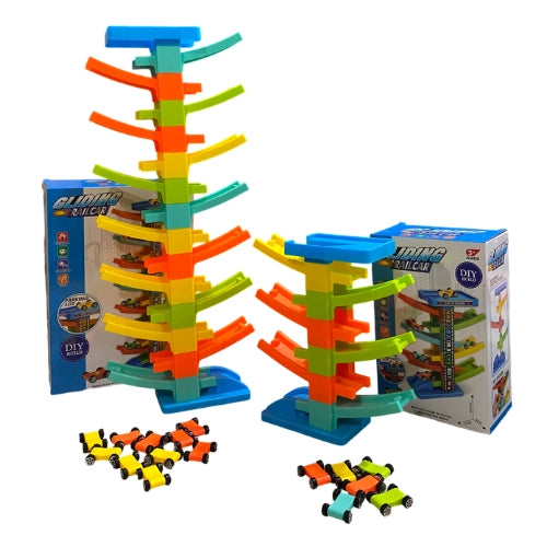 GLIDING RAIL CAR DIY BUILDING PLAYSET FOR KIDS