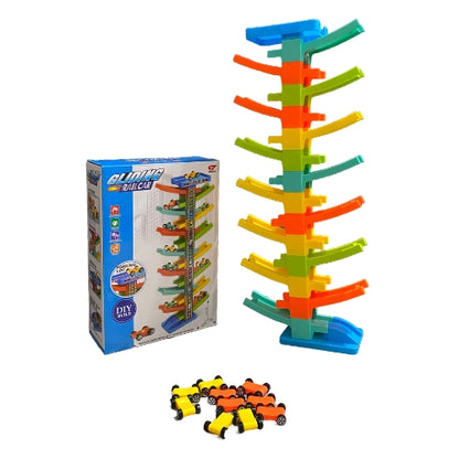 GLIDING RAIL CAR DIY BUILDING PLAYSET FOR KIDS