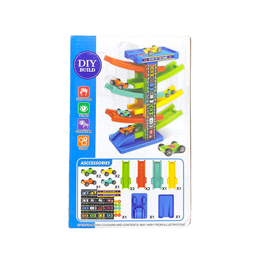 GLIDING RAIL CAR DIY BUILDING PLAYSET FOR KIDS