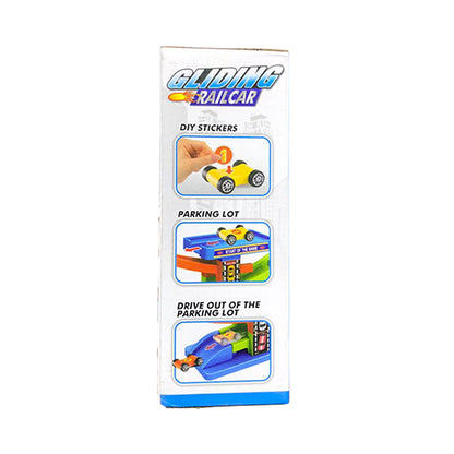 GLIDING RAIL CAR DIY BUILDING PLAYSET FOR KIDS