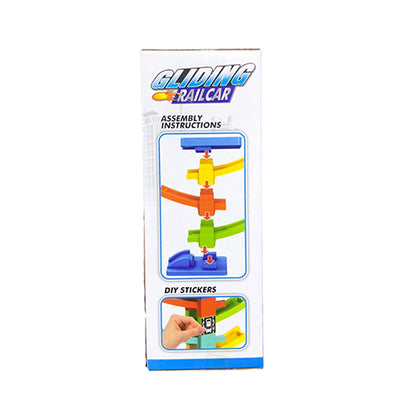 GLIDING RAIL CAR DIY BUILDING PLAYSET FOR KIDS