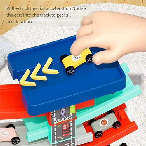 GLIDING RAIL CAR DIY BUILDING PLAYSET FOR KIDS