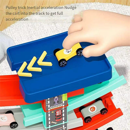 GLIDING RAIL CAR DIY BUILDING PLAYSET FOR KIDS