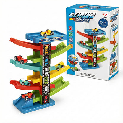 GLIDING RAIL CAR DIY BUILDING PLAYSET FOR KIDS