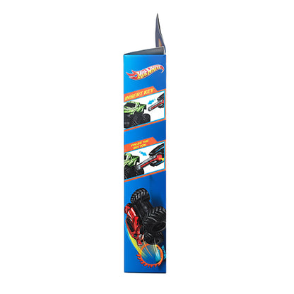 HOT WHEEL ALLOY MONSTER TRUCK & SPEED LAUNCHER SET FOR KIDS - 8PCS