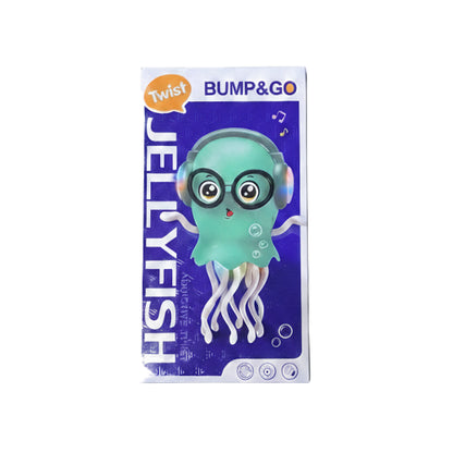 Electric Dancing Jellyfish Toy for Kids & Adults - Automatic Swing & Obstacle Avoidance, LED Lights, Music, Funny Jellyfish