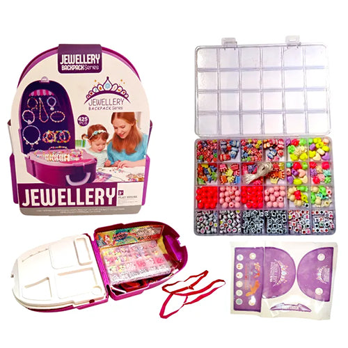 JEWELLERY BACKPACK PLAY SET - 425 PCS