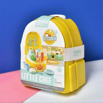 LITTLE CHEF BACKPACK PLAY SET - 22PCS