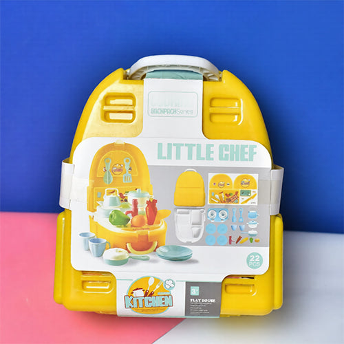 LITTLE CHEF BACKPACK PLAY SET - 22PCS