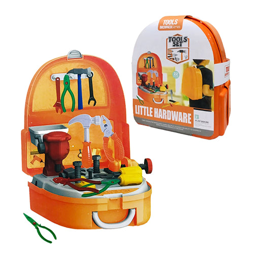 LITTLE HARDWARE BACKPACK PLAY SET - 22PCS