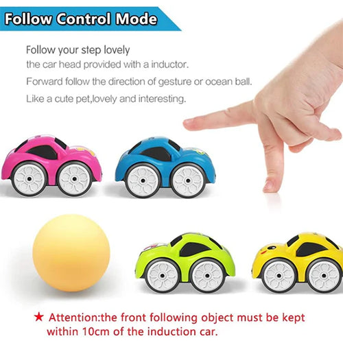 MAGIC INDUCTION 2.4 GHZ REMOTE CONTROL SMART MINI FOLLOW CARTOON CAR