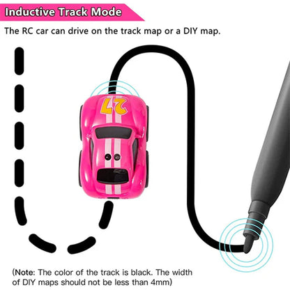 MAGIC INDUCTION 2.4 GHZ REMOTE CONTROL SMART MINI FOLLOW CARTOON CAR