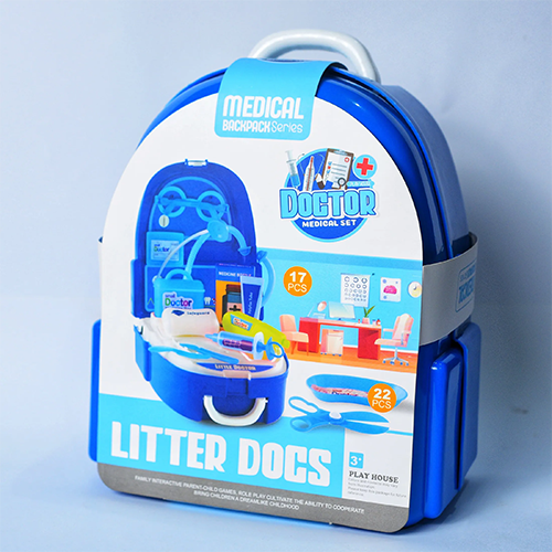 MEDICAL DOCTOR BACKPACK PLAY SET - 17PCS