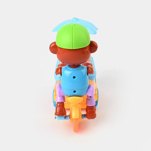 MONKEY ICE CREAM CART - BUMP & GO MUSICAL TOY