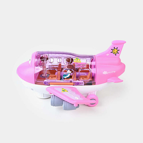 MUSICAL AIRPLANE PLAY SET 360° ROTATING TOY