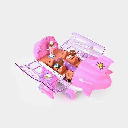 MUSICAL AIRPLANE PLAY SET 360° ROTATING TOY