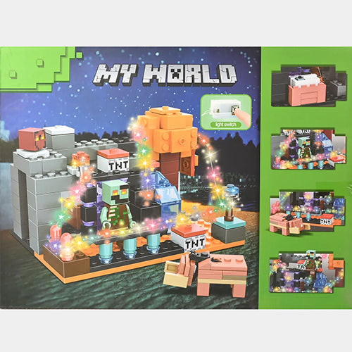 MY WORLD THEMED BUILDING BLOCKS SET FOR KIDS