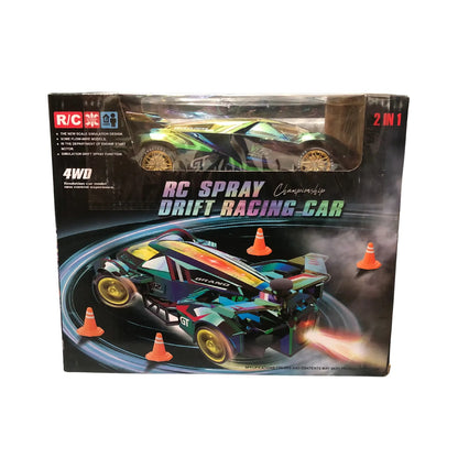 CHAMPIONSHIP 2-IN-1 HIGH SPEED 4WD RC DRIFT & RACING CAR WITH SMOKE