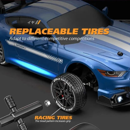 1:24 SCALE RC 4WD HIGH-SPEED DRIFT & RACING CAR
