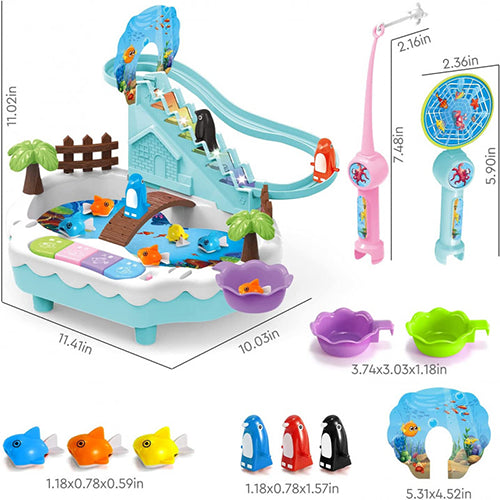 PENGUIN & FISHING GAME 2 IN 1 GAME FOR KIDS