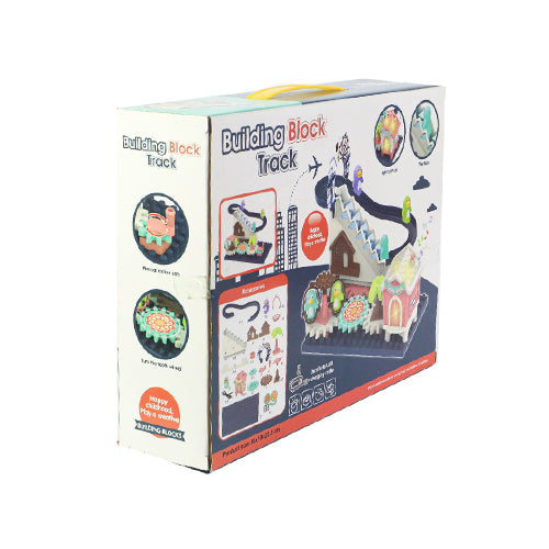 PENGUIN PARADISE ELECTRIC MUSICAL BUILDING BLOCK SLIDE & STAIR CLIMBER PLAY SET FOR KIDS