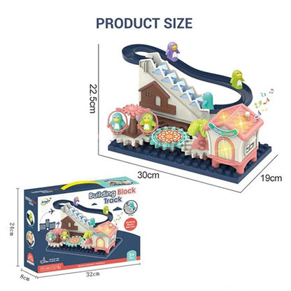 PENGUIN PARADISE ELECTRIC MUSICAL BUILDING BLOCK SLIDE & STAIR CLIMBER PLAY SET FOR KIDS