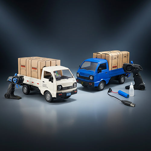 REMOTE CONTROL CARGO DELIVERY TRUCK WITH SMOKE FOR KIDS