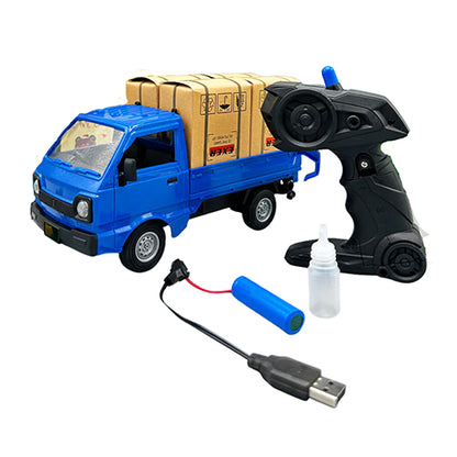 REMOTE CONTROL CARGO DELIVERY TRUCK WITH SMOKE FOR KIDS