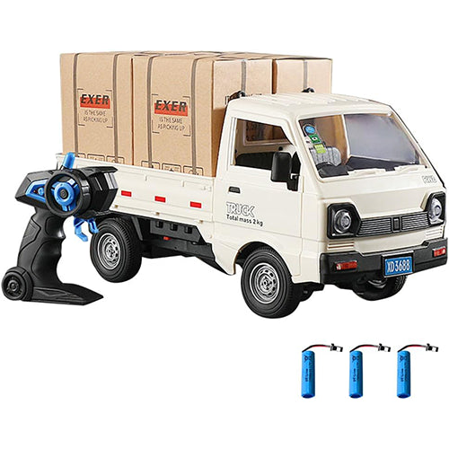 REMOTE CONTROL CARGO DELIVERY TRUCK WITH SMOKE FOR KIDS