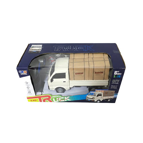 REMOTE CONTROL CARGO DELIVERY TRUCK WITH SMOKE FOR KIDS