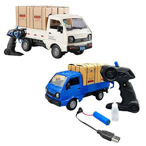 REMOTE CONTROL CARGO DELIVERY TRUCK WITH SMOKE FOR KIDS