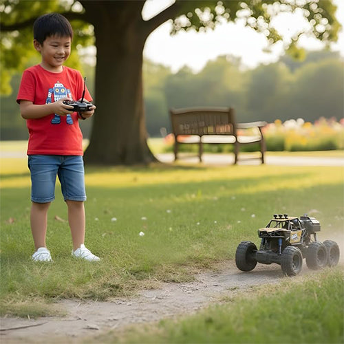 REMOTE CONTROL OFF-ROAD SPRAY ROCK CRAWLER 6-WHEELS FOR KIDS