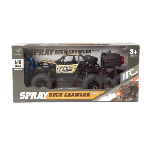 REMOTE CONTROL OFF-ROAD SPRAY ROCK CRAWLER 6-WHEELS FOR KIDS