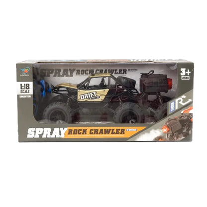 REMOTE CONTROL OFF-ROAD SPRAY ROCK CRAWLER 6-WHEELS FOR KIDS