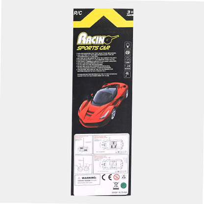 RECHARGEABLE RC SUPER CAR - RED/BLACK BUGATTI TOY