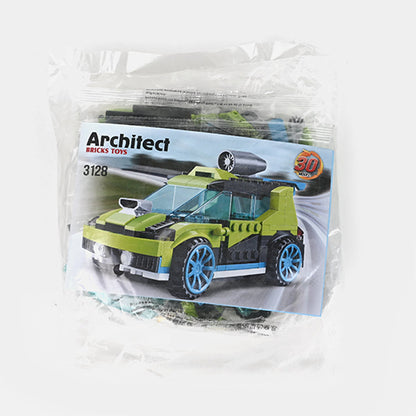 ROCKET RALLY CAR BRICKS BUILDING SET FOR KIDS