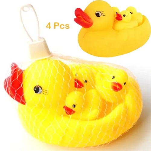 FLOATING RUBBER DUCK FAMILY TOY SET| 4PCS