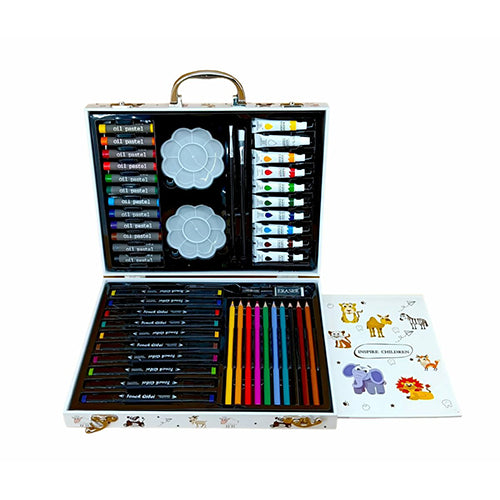 SAFARI ANIMAL ART CASE & STATIONARY SUITCASE