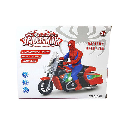 ULTIMATE SPIDER-MAN BUMP & GO MOTORCYCLE TOY