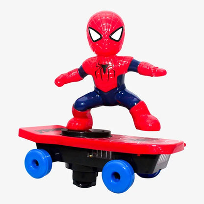 SPIDERMAN STUNT SCOOTER 360° ROTATION TOY