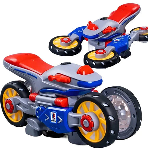 STUNT MOTORBIKE 360° ROTATING WITH MUSICAL LIGHTNING TOY FOR KIDS